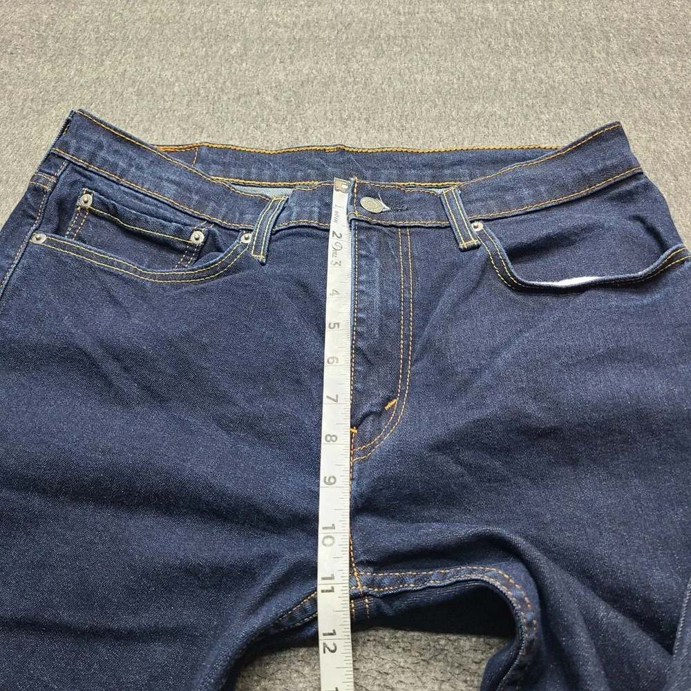 Levi's 502 Regular Taper Jeans Mens 34x36 Blue Excellent Dark Wash Denim